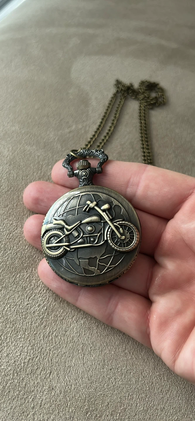 Motorcycle quartz  pocketwatch - photo 4