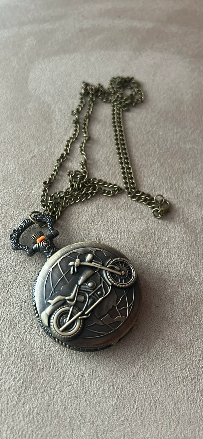 Motorcycle quartz  pocketwatch