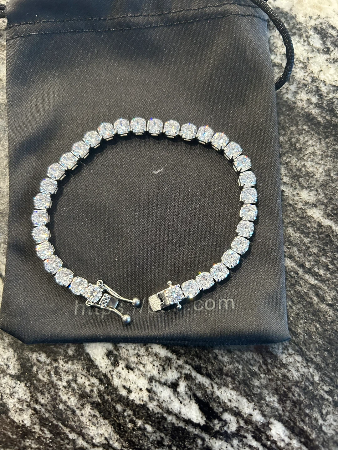 Man crafted diamond bracelet