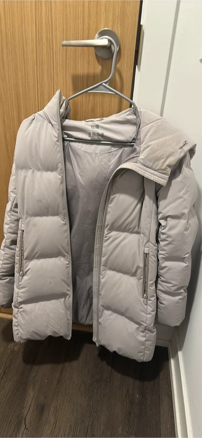 Uniqlo Down Puffer Jacket - Light Grey
