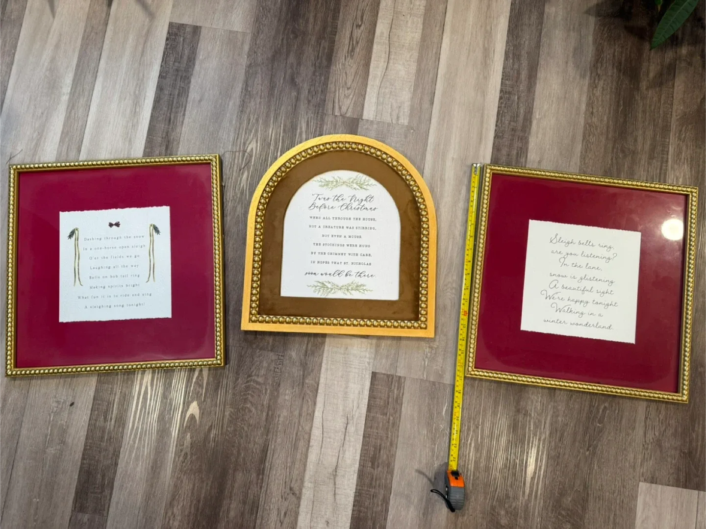 Christmas poem wall decor