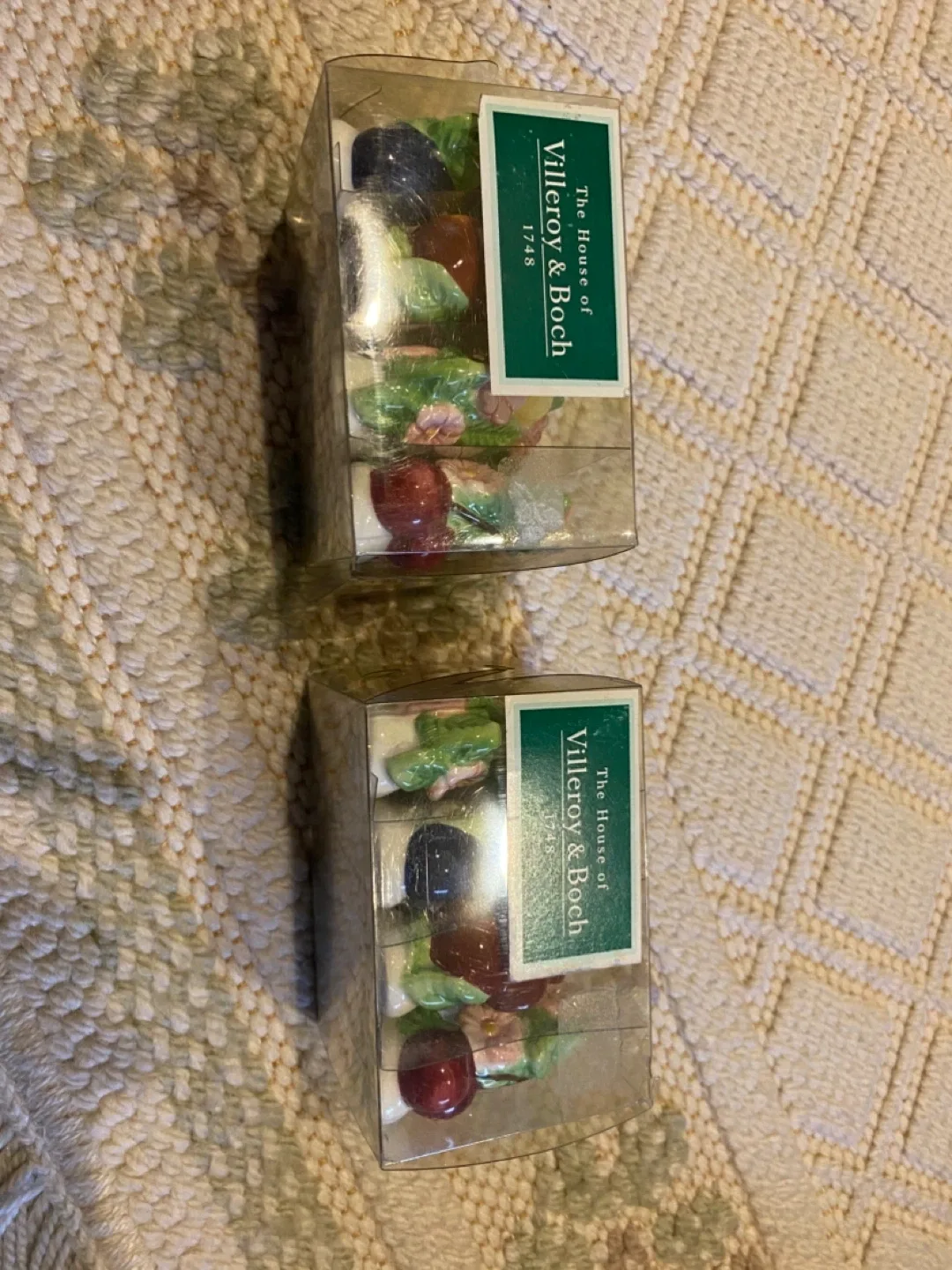 X2 sets Villeroy & Boch Fruits Napkin Rings