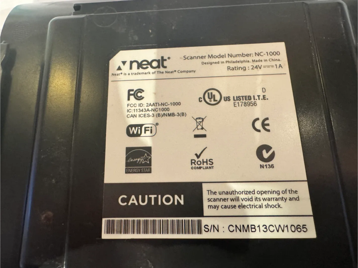 Neat NC-1000 Scanner touchscreen #cleanout image indicator(3)