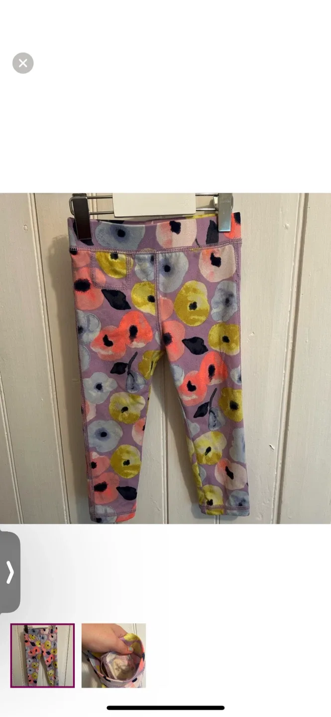 Cherokee 2T Floral Print Leggings