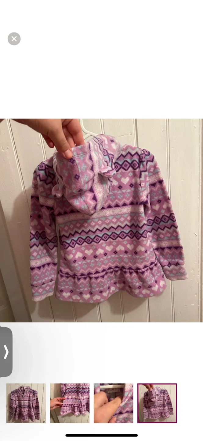 The Children's Place 3T Fleece Zip-Up Hoodie image indicator(4)