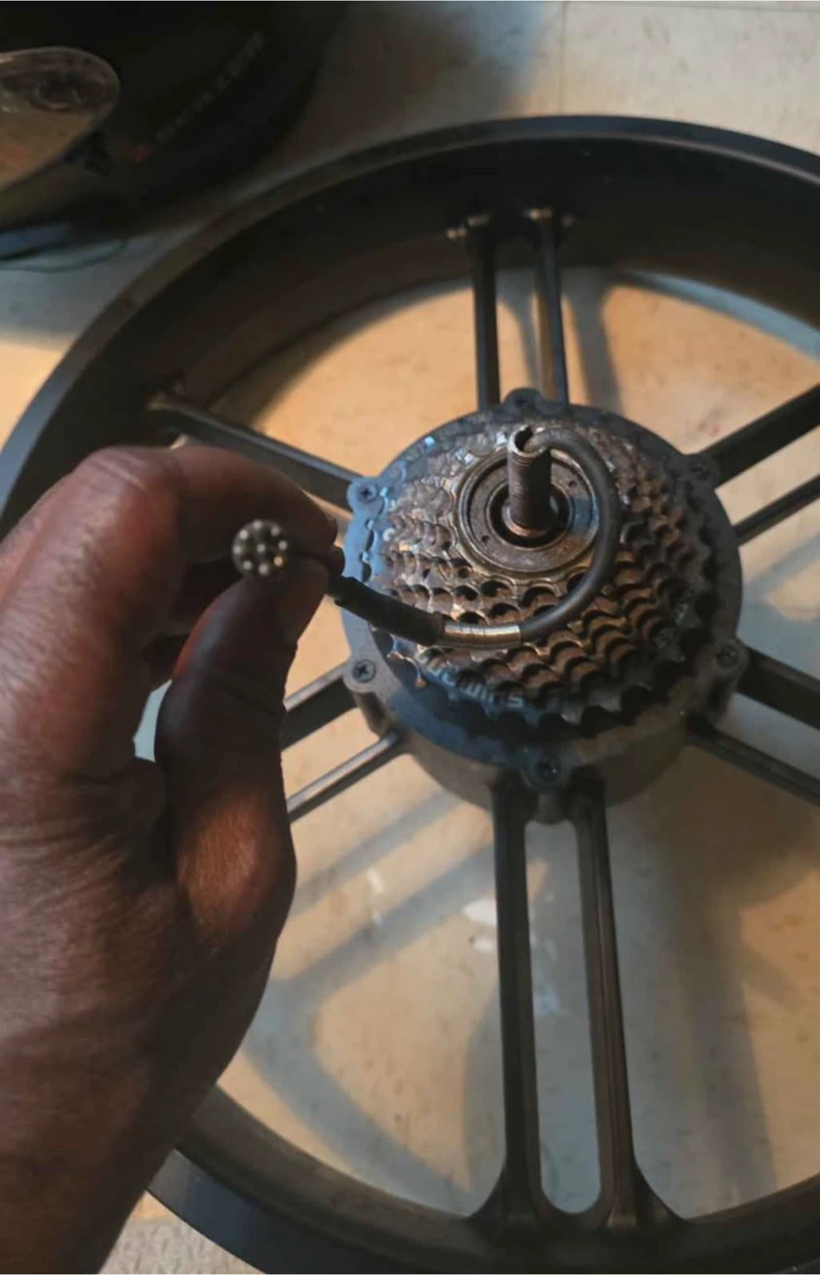 Rear Black Ebike Wheel Hub Fat Tire ET Cycle - photo 4