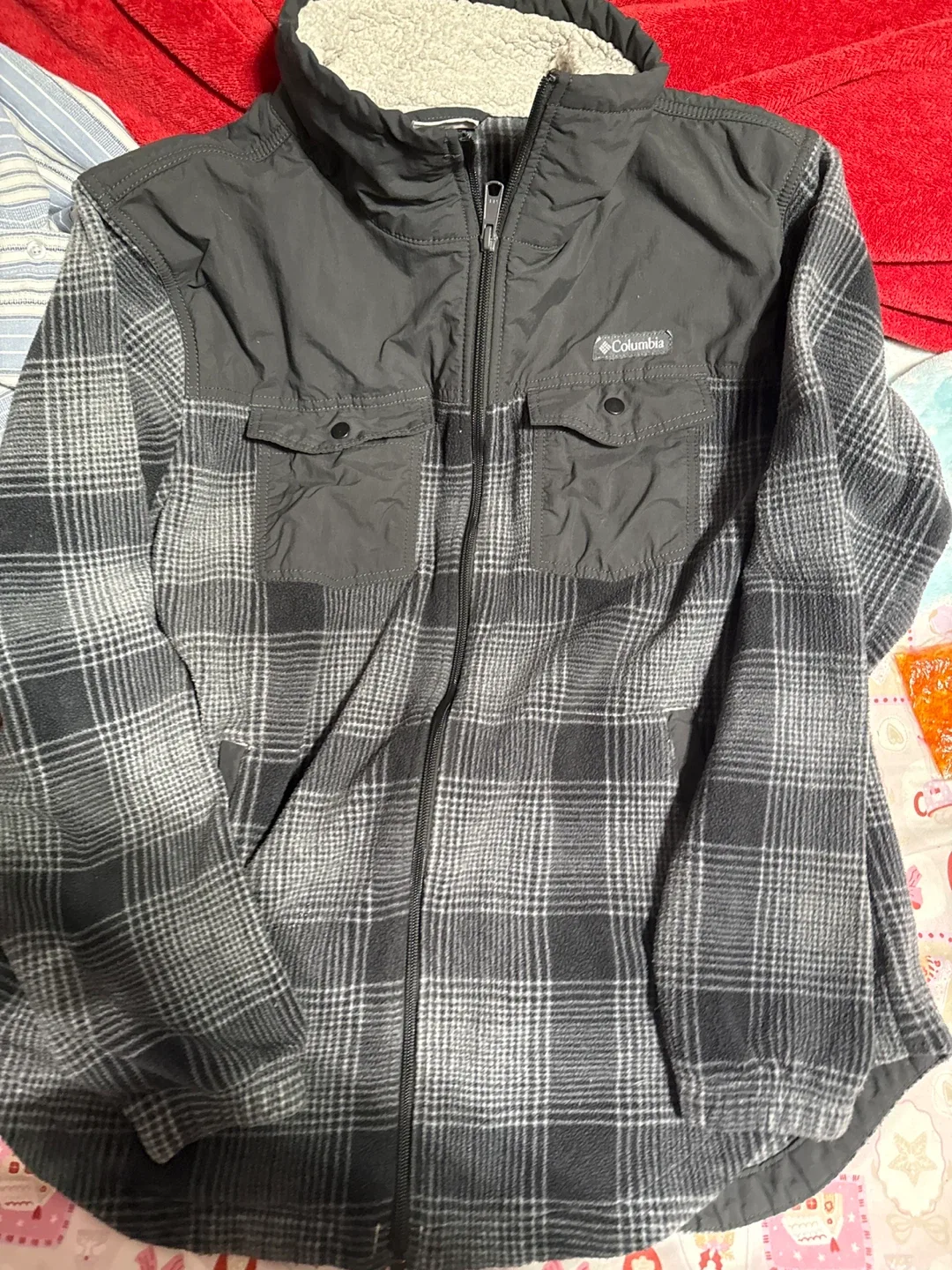 Columbia Flannel Fleece Jacket - Size L image indicator(3)