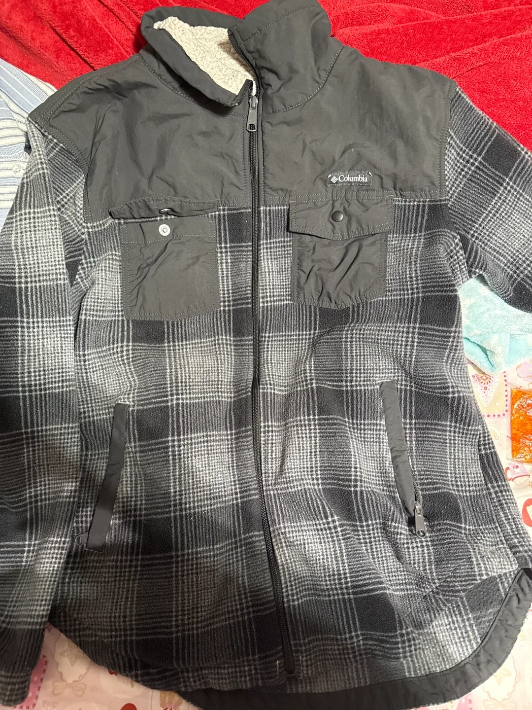 Columbia Flannel Fleece Jacket - Size L