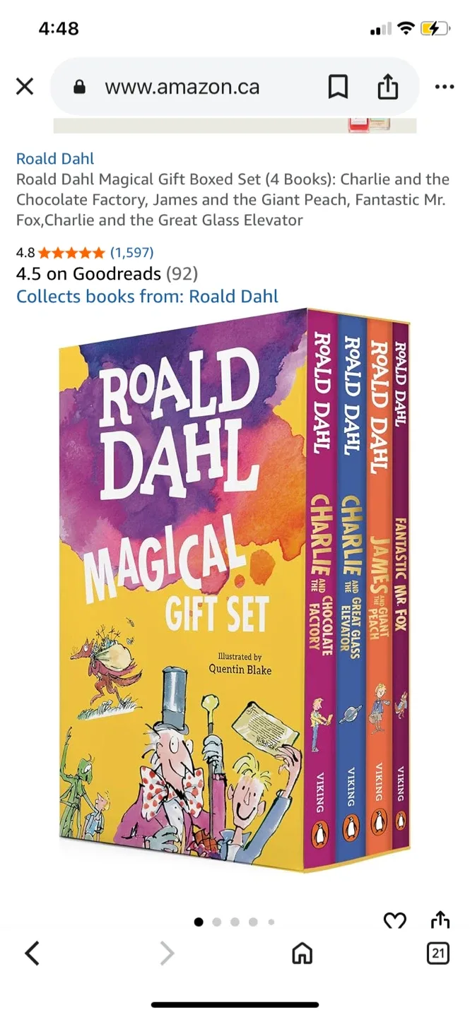 12 Roald Dahl Book Collection image indicator(10)