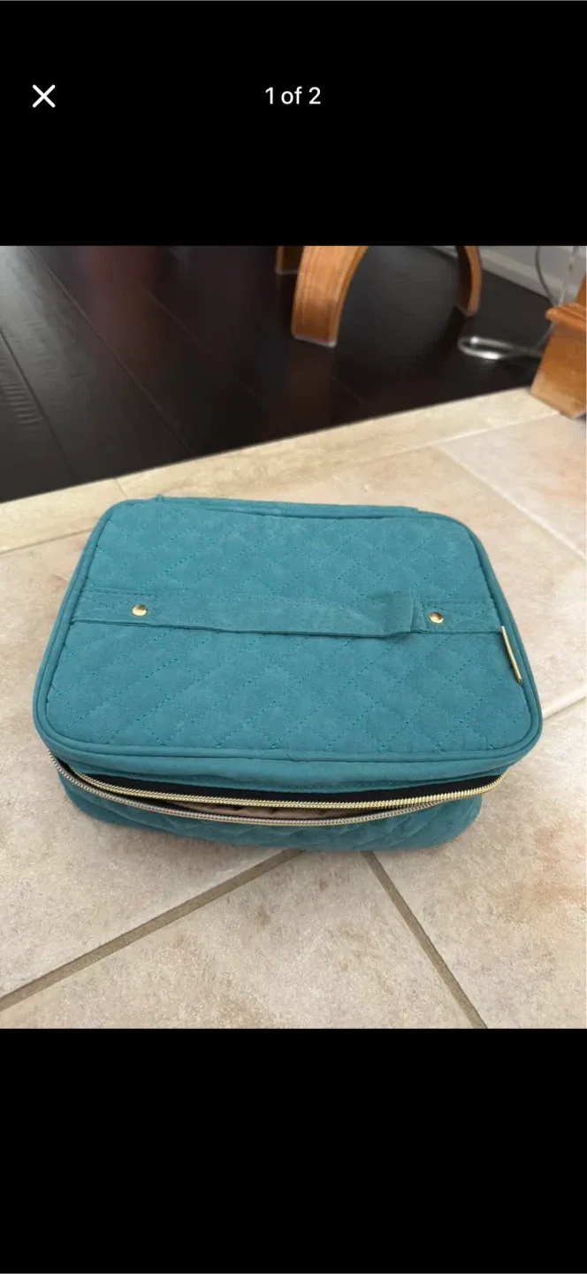 Teal Travel nail polish Organizer