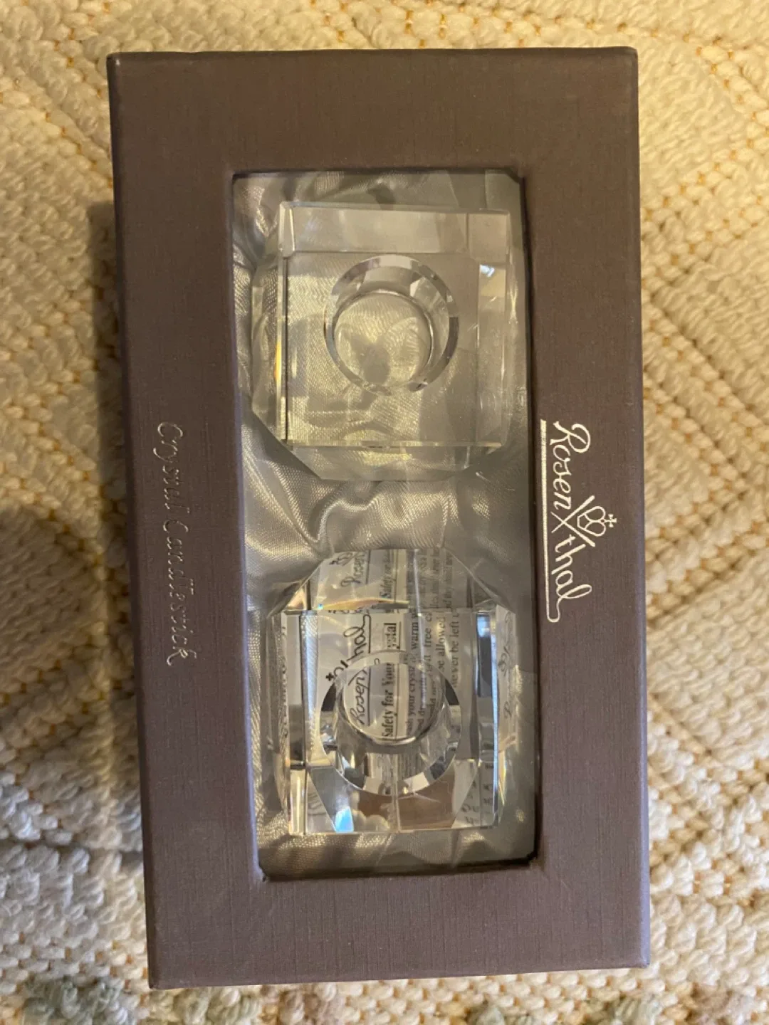 Rosenthal Crystal Candlestick Set