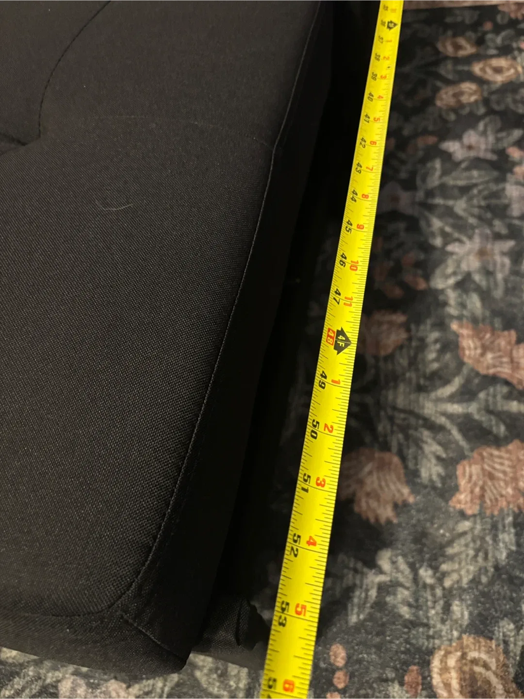 Black Sectional L Sofa with Pull-Out Bed- AS IS image indicator(7)