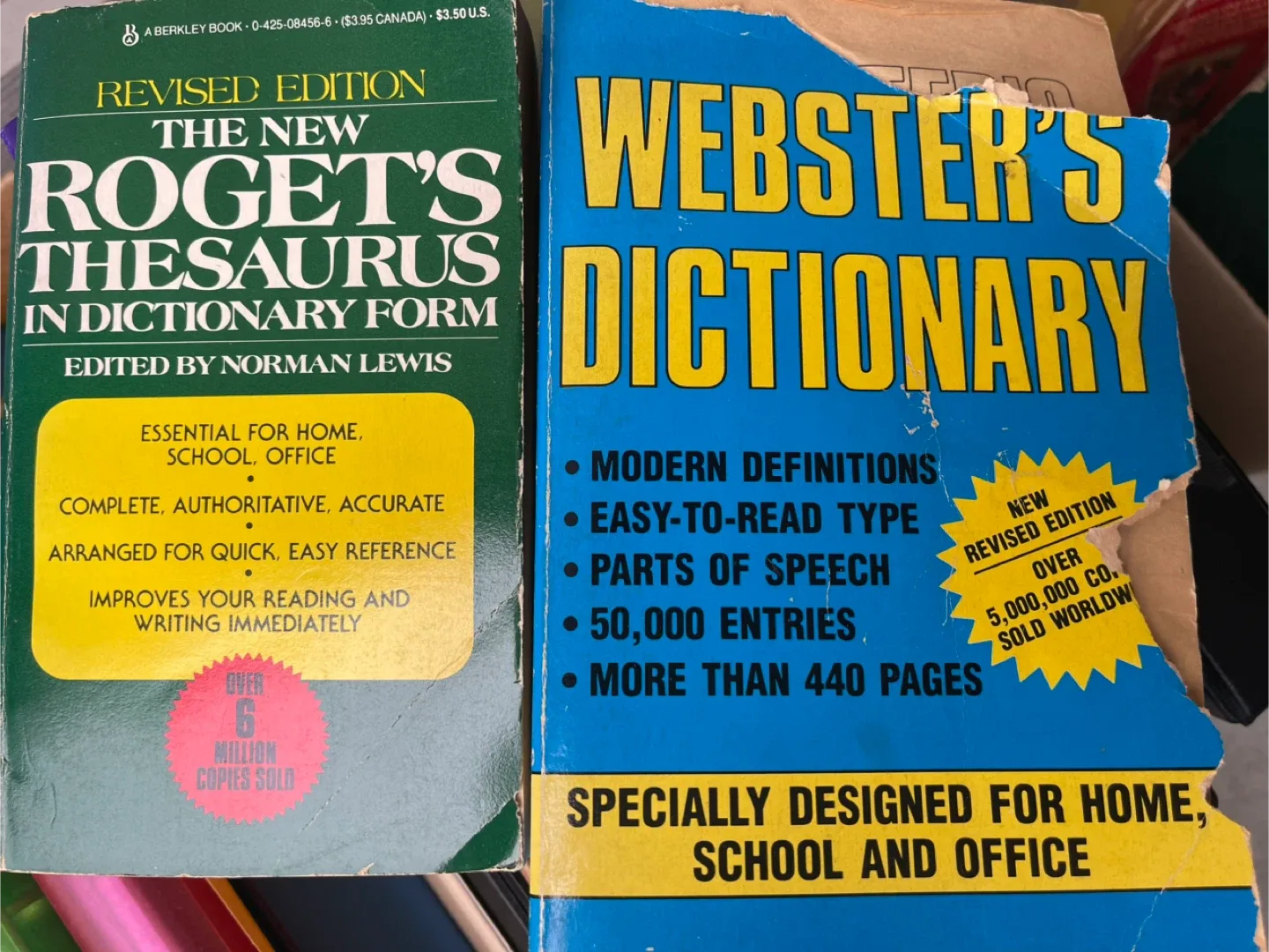 Roget's Thesaurus & Webster's Dictionary