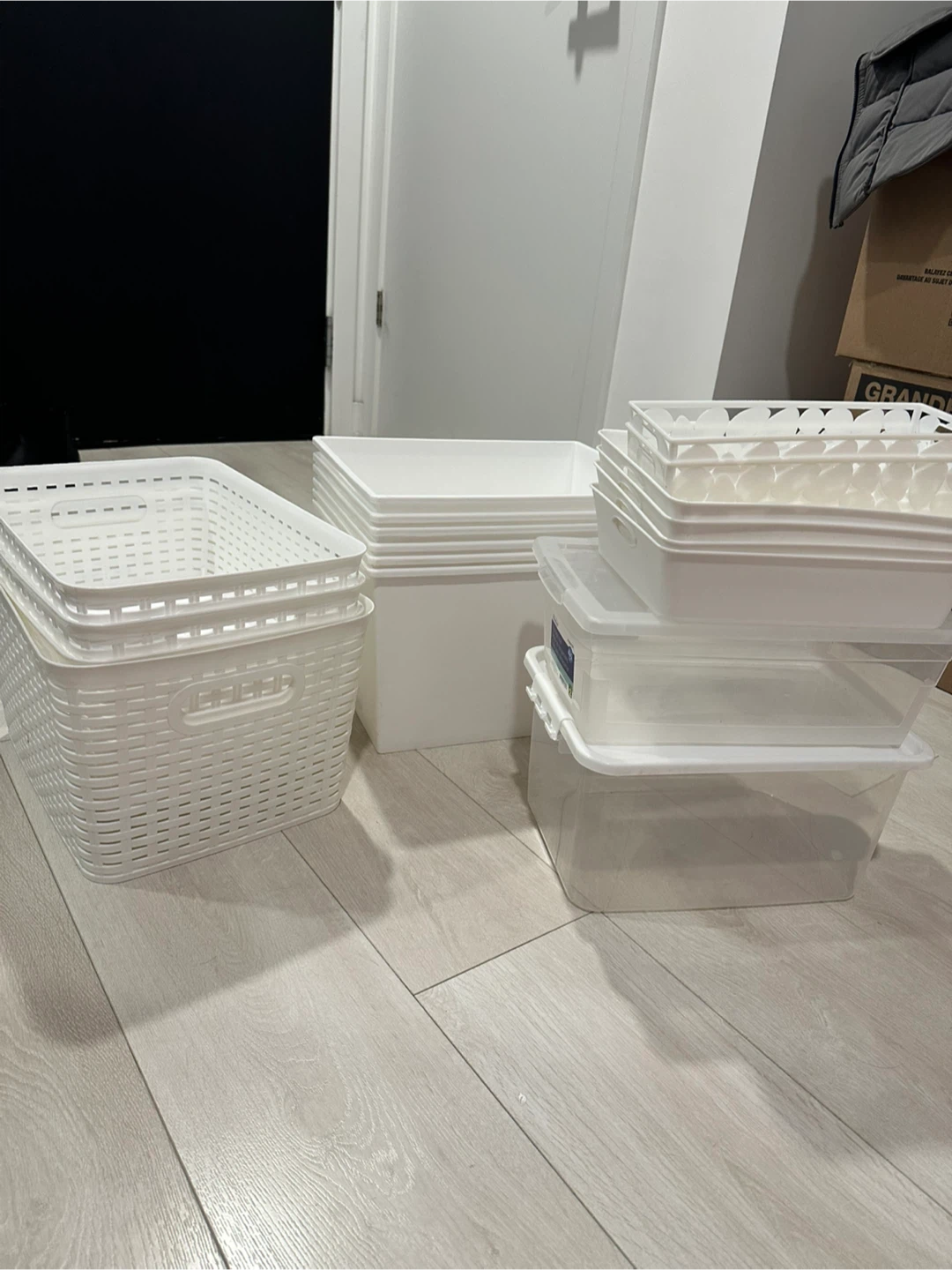White Storage organizers