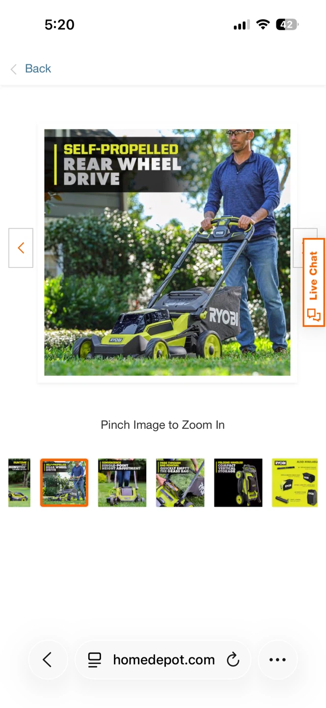 Ryobi 40v HP brushless mower 8 cu. ft. Dual-Wheel Wheelbarrow - photo 4