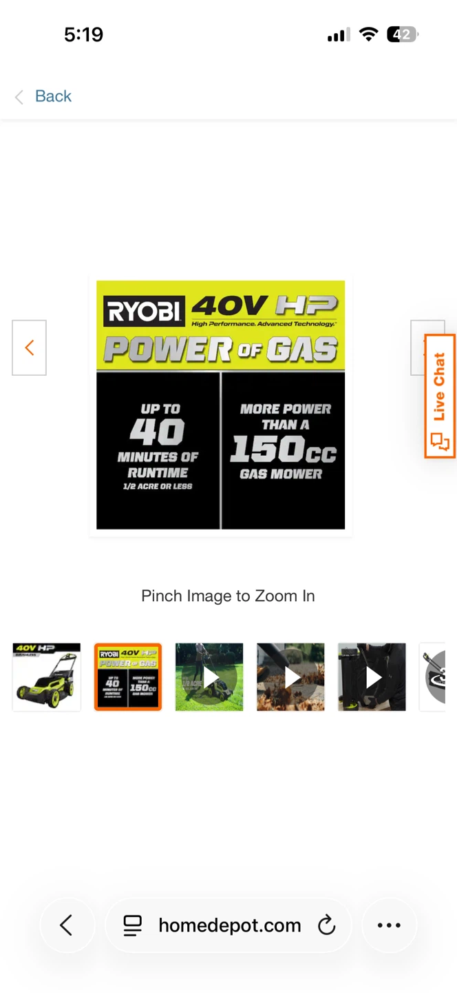 Ryobi 40v HP brushless mower 8 cu. ft. Dual-Wheel Wheelbarrow - photo 2