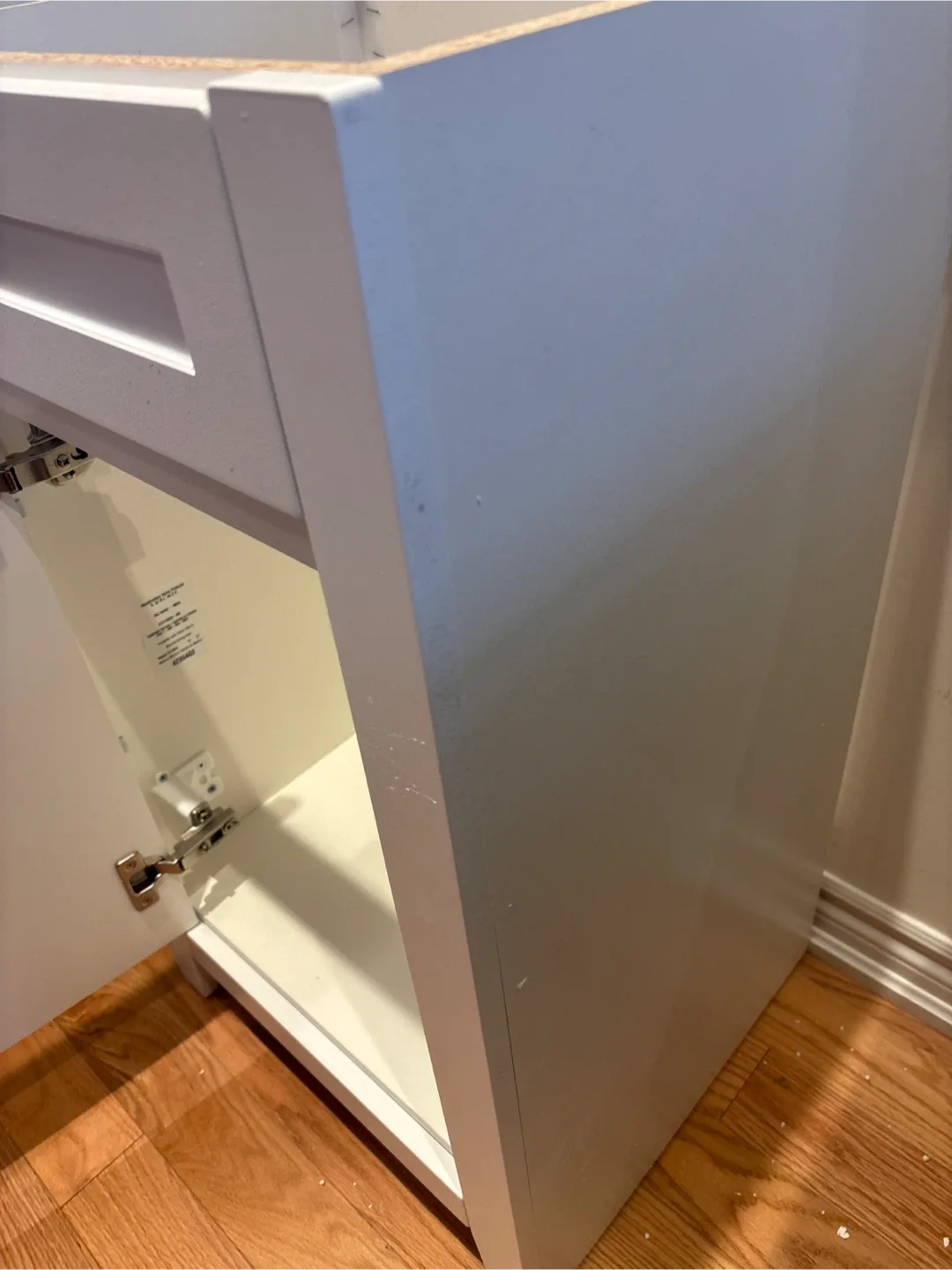 White Bathroom Vanity Cabinet ONLY image indicator(3)
