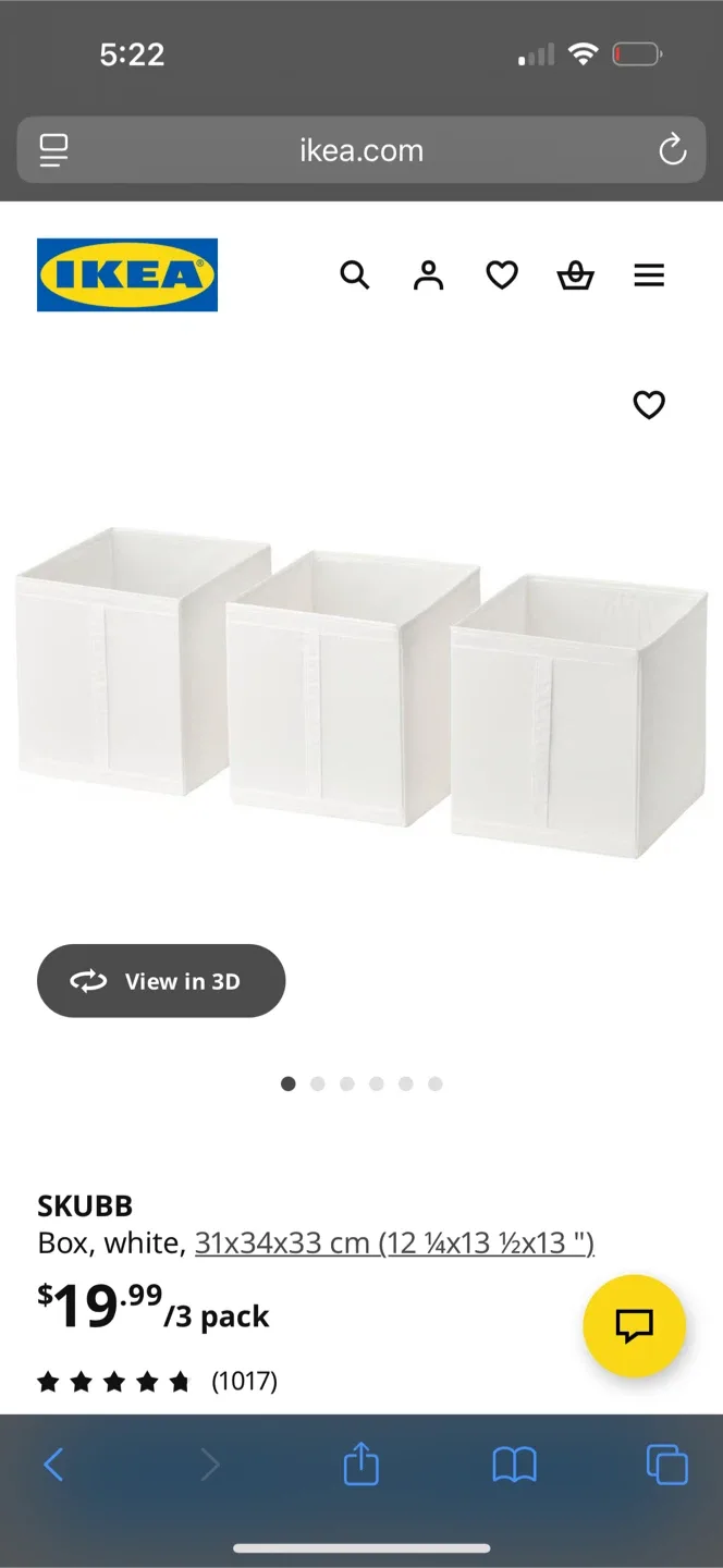 13 IKEA SKUBB Boxes