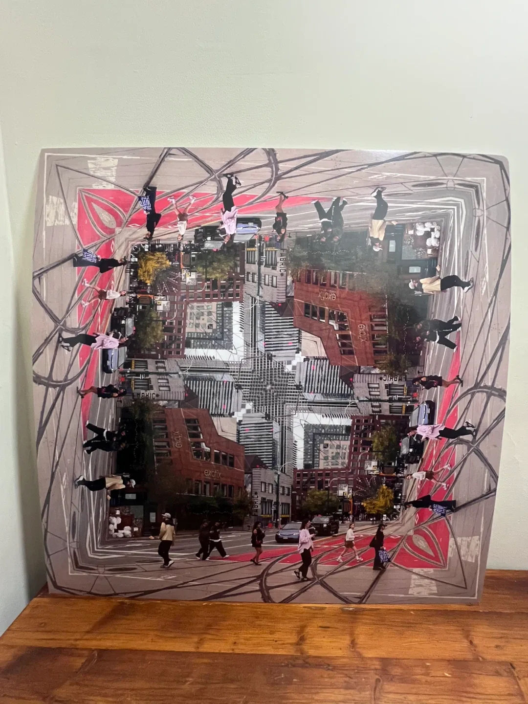 Abstract Cityscape Art Print #cleanout