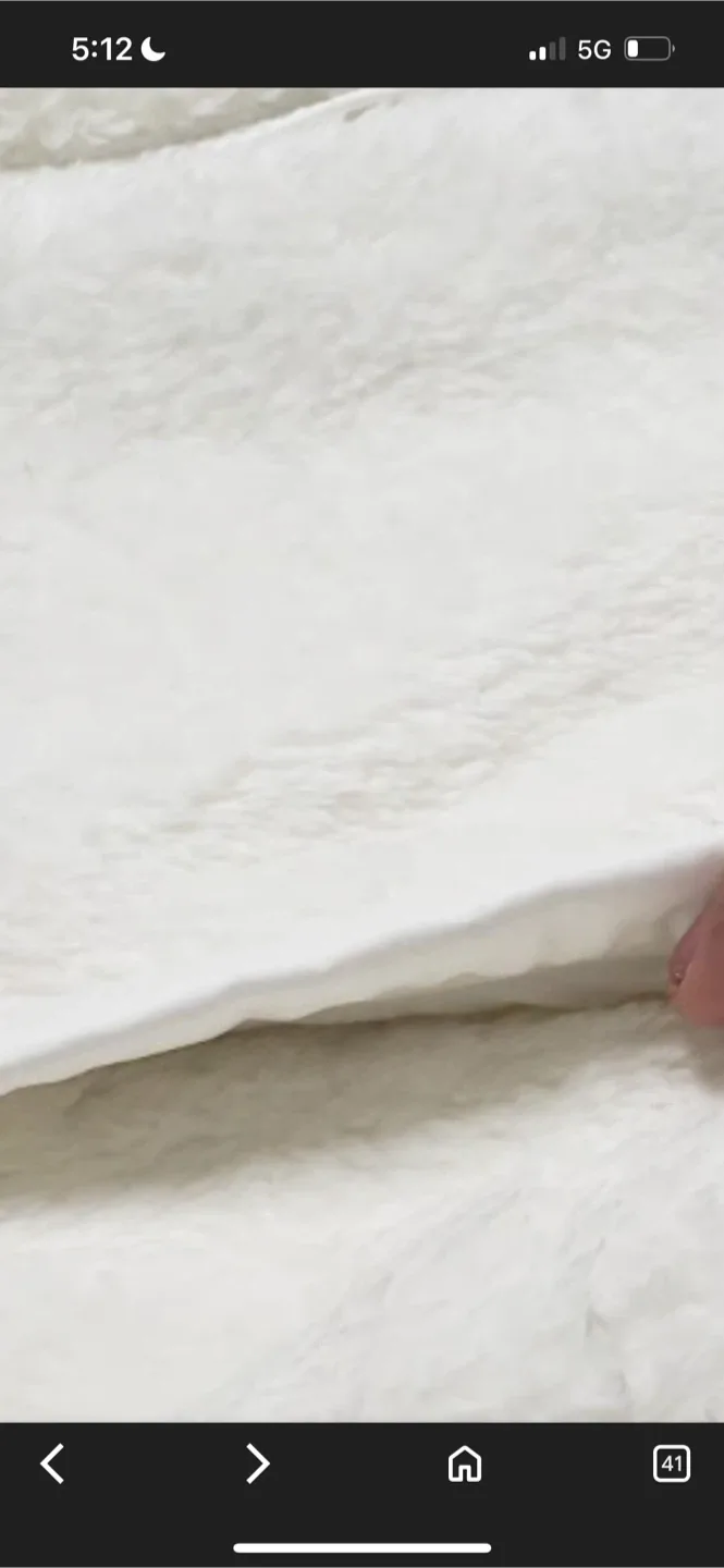 New White Shag Area Rug 9X12 Feet image indicator(3)