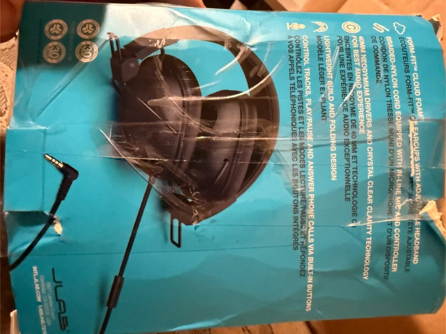 JLab Form-Fit Cloud Foam Headphones