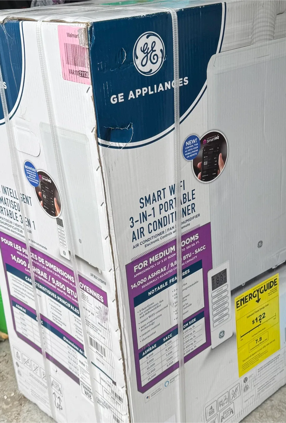 New GE Smart WiFi Portable 3-in-1 Air Conditioner