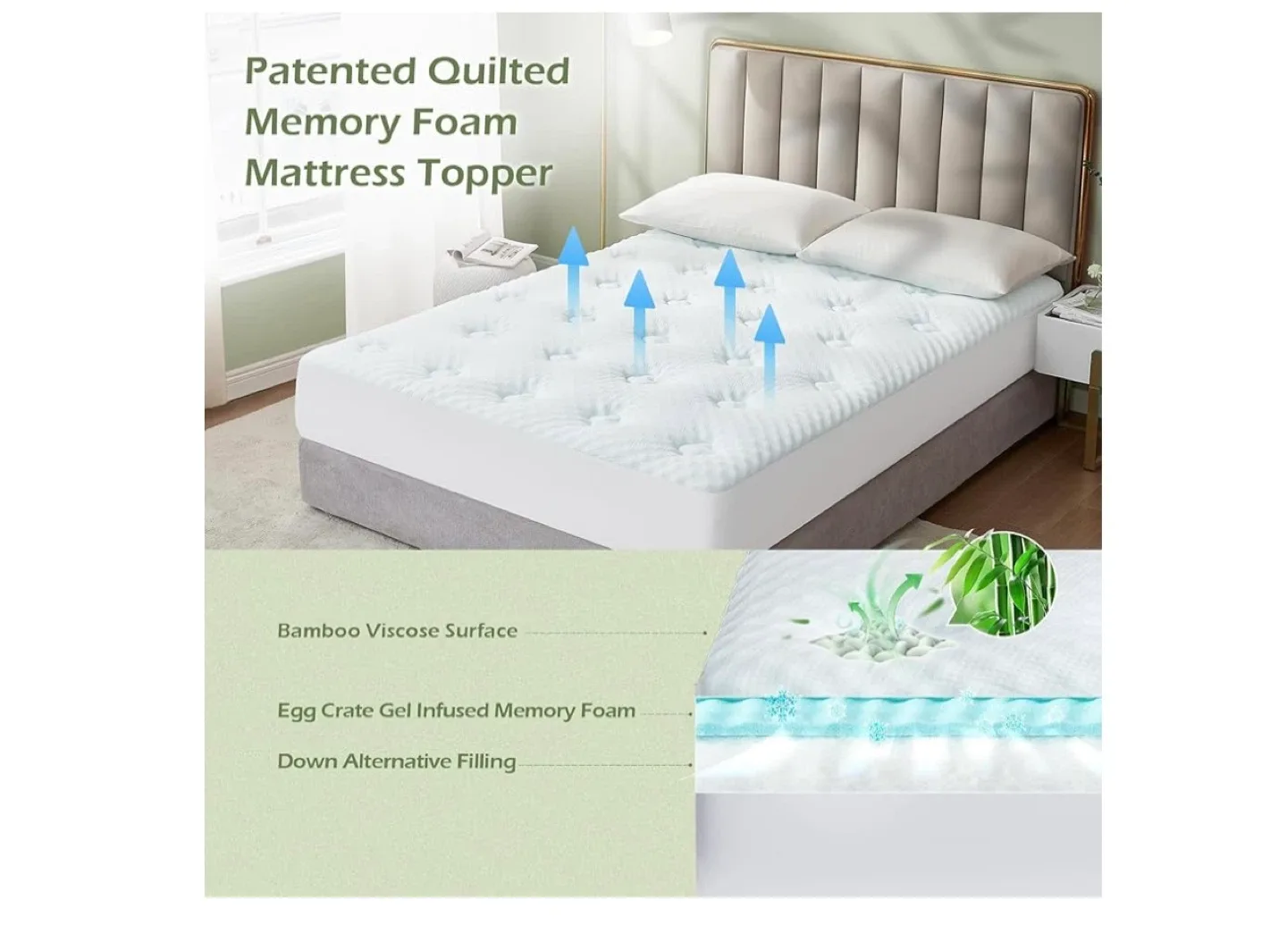 Memory Foam Mattress Topper
