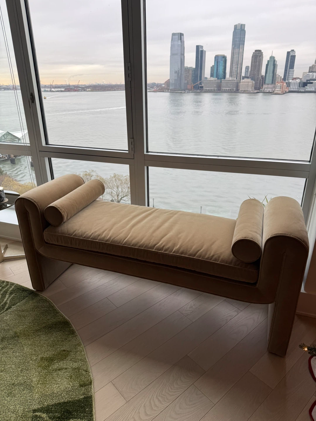 *Brand-New* Four Hands “Mitchell” Accent Bench — Camel