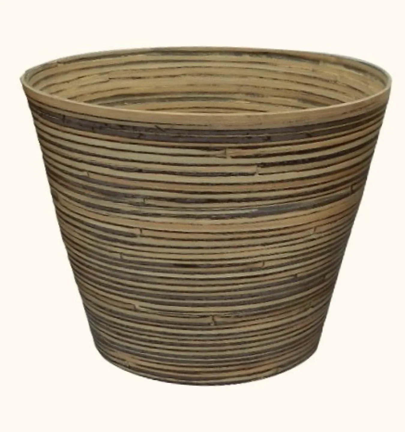 12in/30cm Black/Noir Bamboo Planter #cleanout image indicator(3)