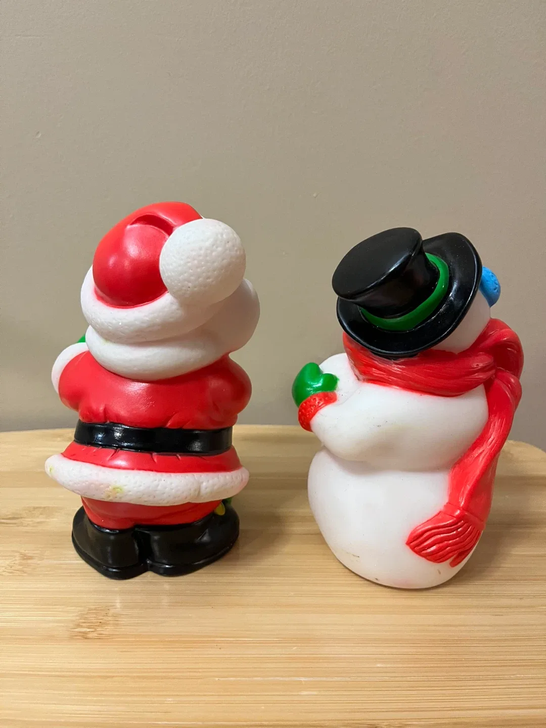 #cleanout- Vintage Santa & Snowman Squeeze Toys image indicator(4)