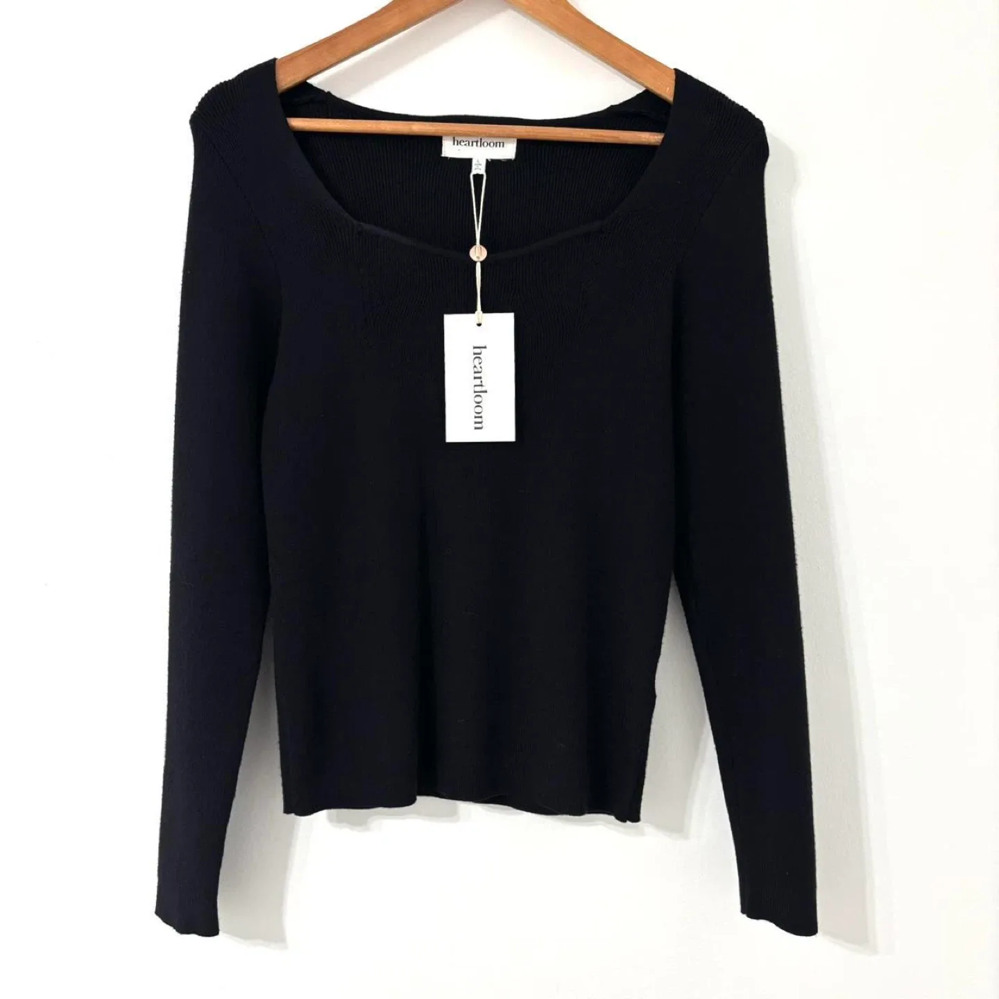 Heartloom Black Knit Top - Size L #cleanout