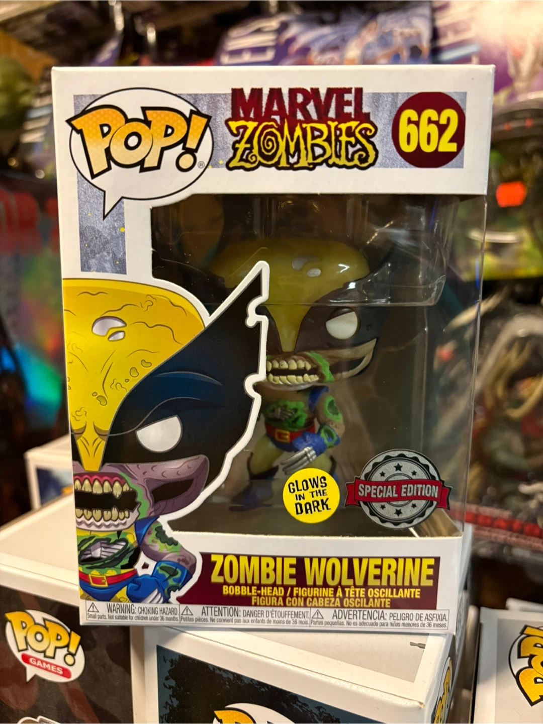 Funko Marvel Zombie Wolverine GITD