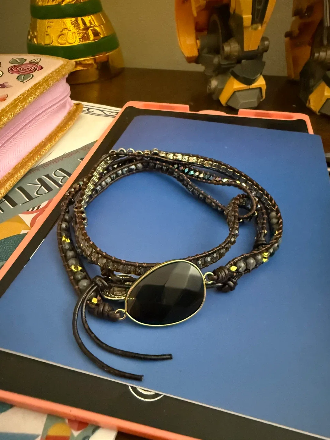 Magnificent Me Bohemian Black Agate Bracelet