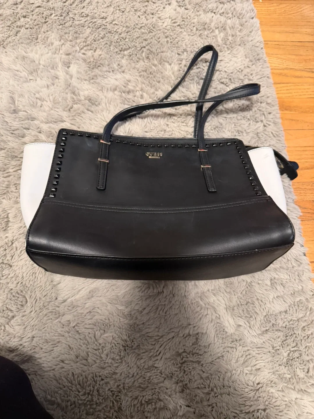 Guess Black & White Tote Bag