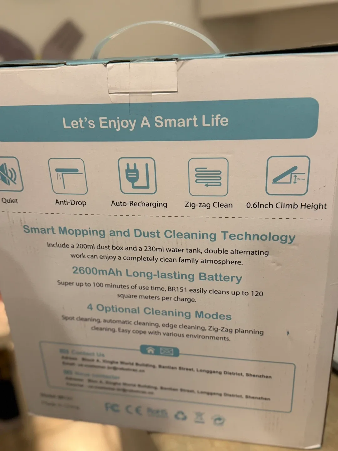 Let's Enjoy A Smart Life BR151 Robot Vacuum - New! image indicator(2)