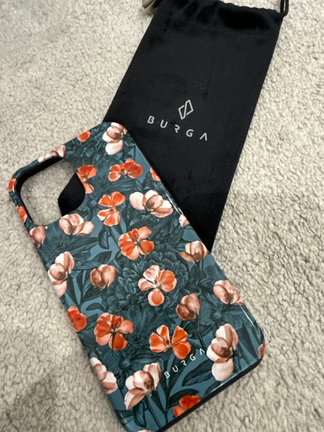Burga Floral iPhone Case with Pouch - photo 3