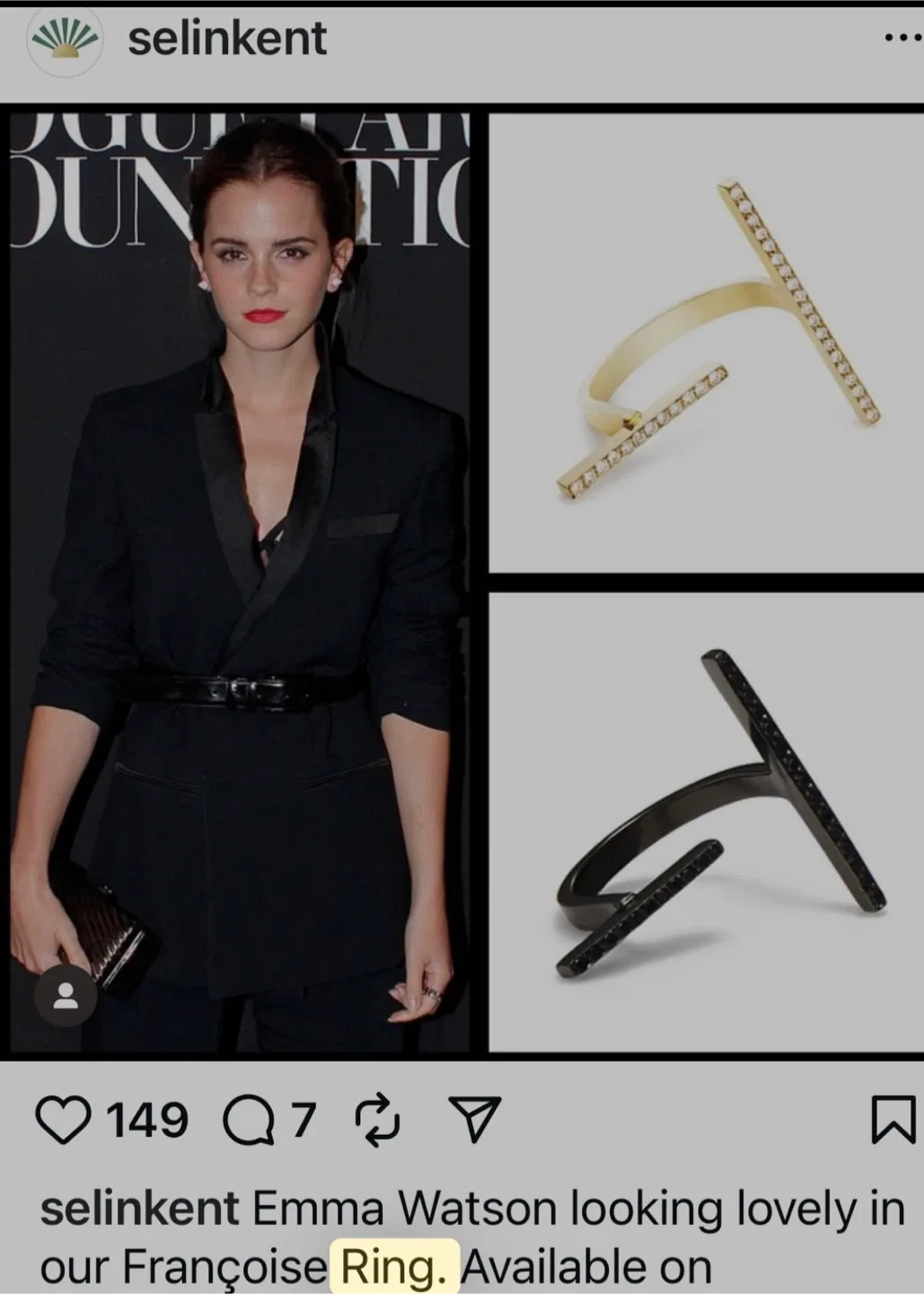 Selin Kent Francoise Ring White Gold & Diamonds image indicator(5)