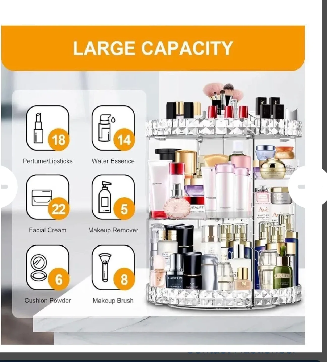 MISERWE Makeup Organizer - Damaged image indicator(6)