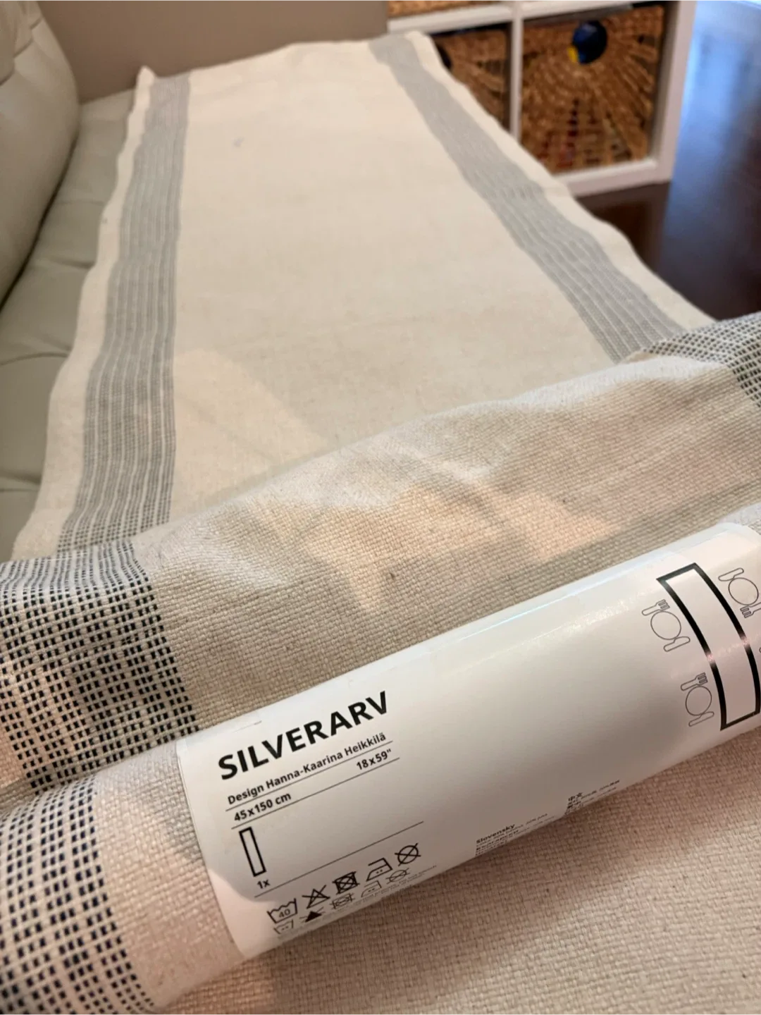 IKEA SILVERARV Table Runner - 45x150 cm