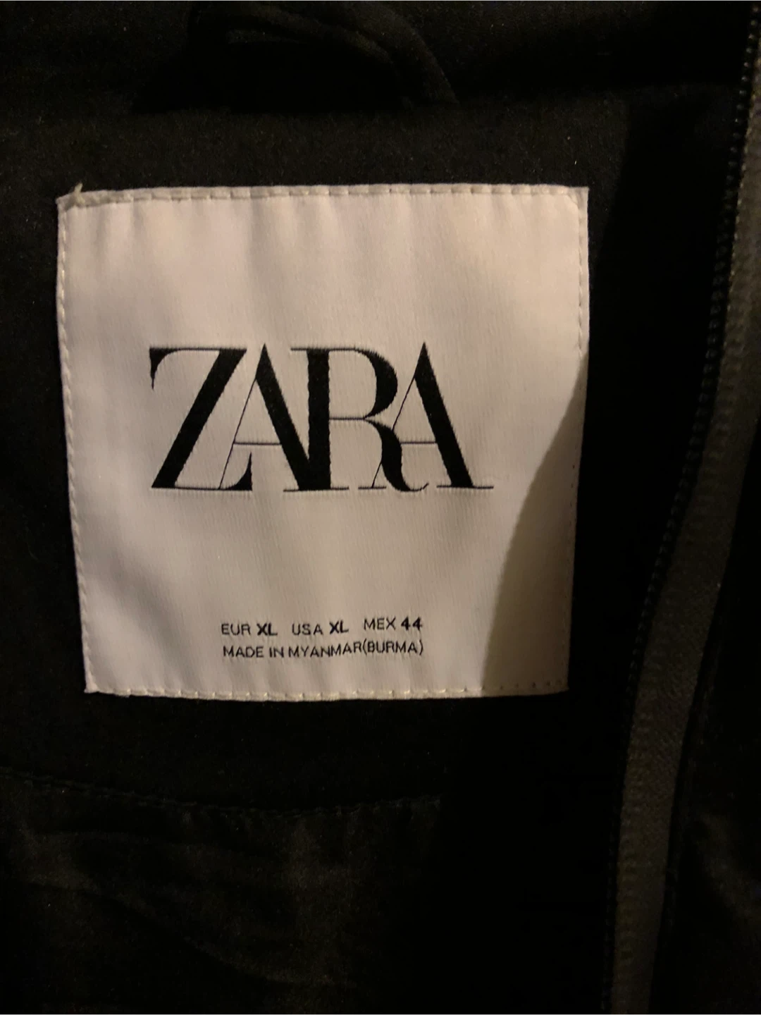Zara Black Puffer Jacket XL - photo 2