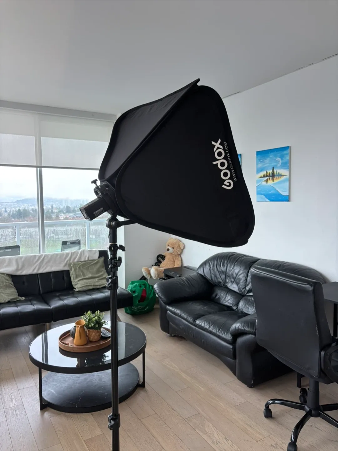 Godox AD200 Pro, 8ft Lignt Stand with S-Bracket image indicator(10)