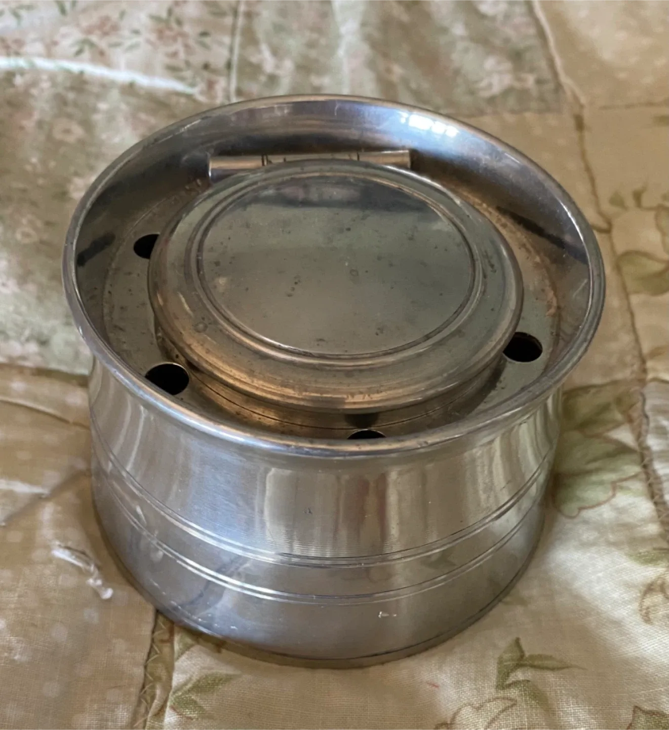 Steiff pewter inkwell