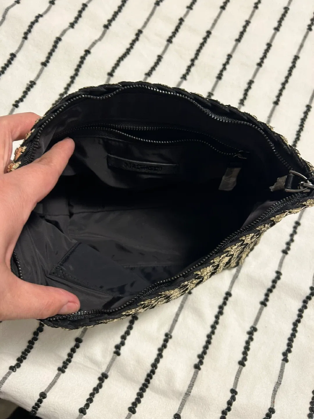 Naghedi Gold Woven Clutch image indicator(5)