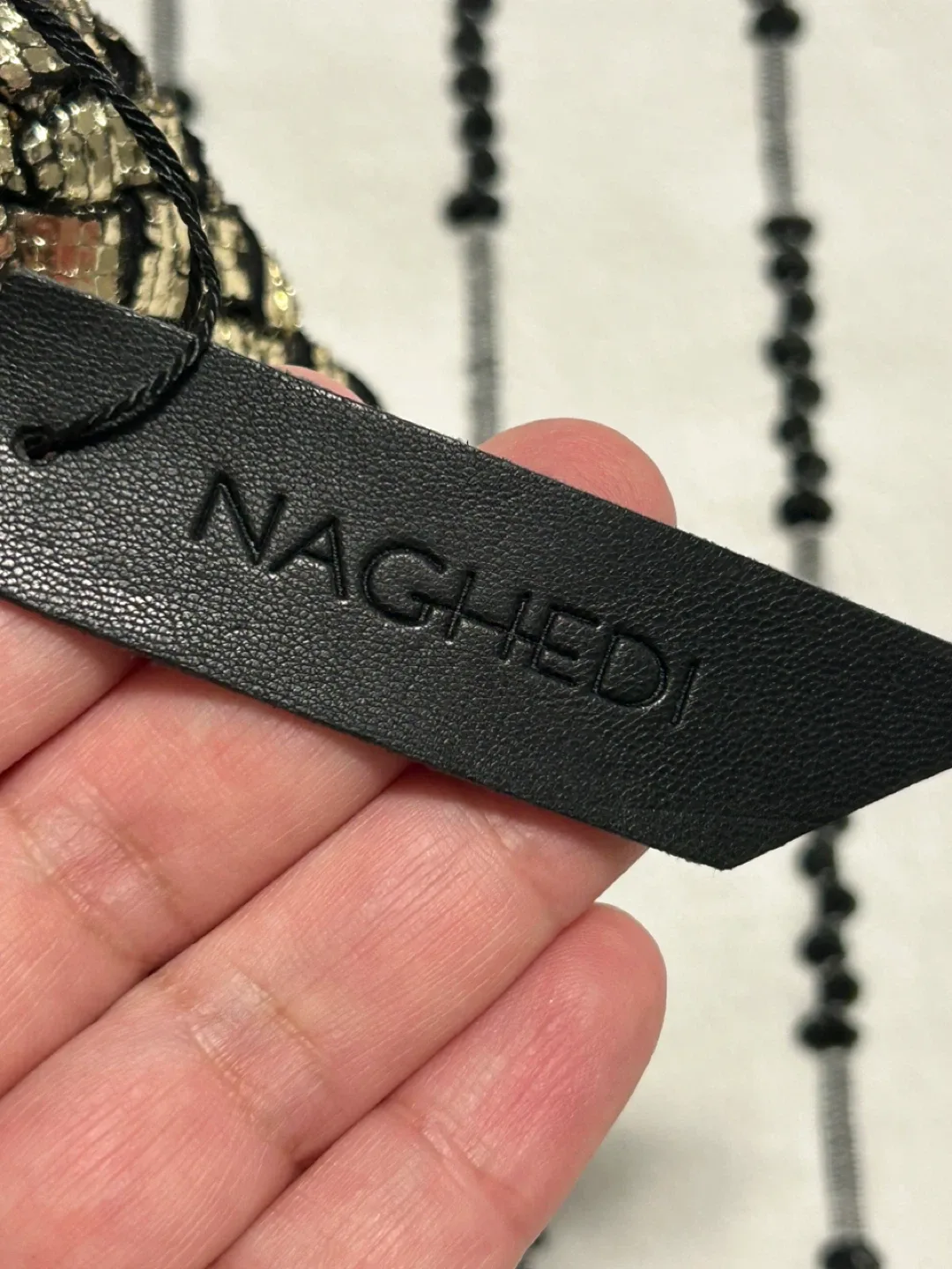 Naghedi Gold Woven Clutch image indicator(6)