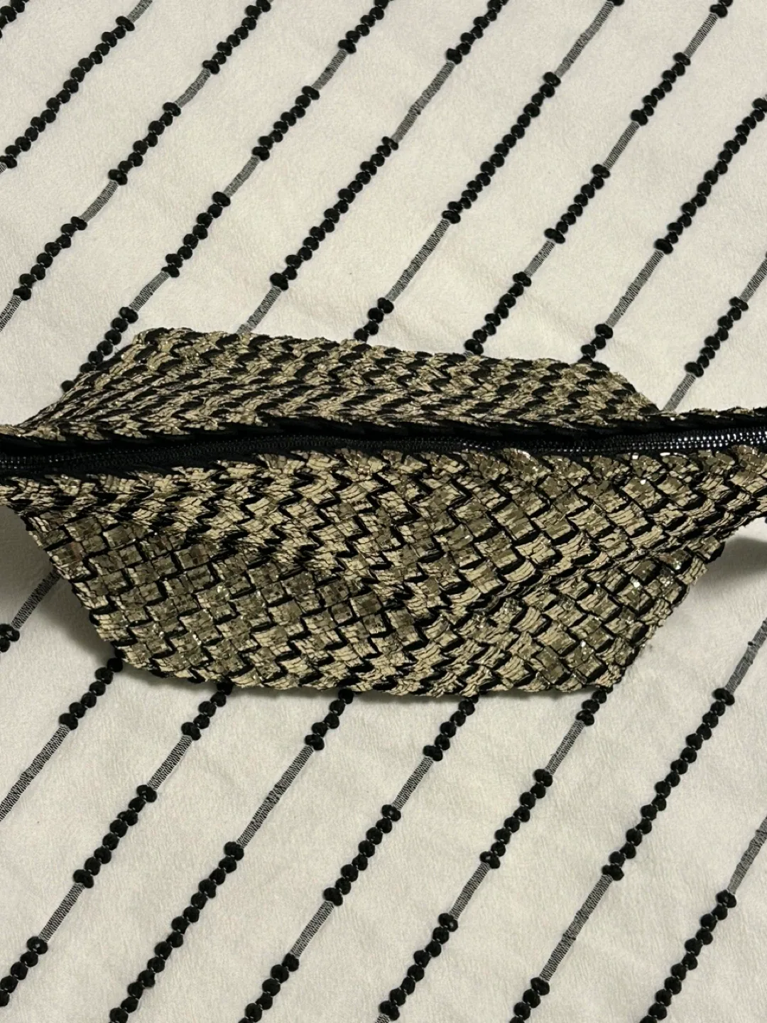 Naghedi Gold Woven Clutch image indicator(3)