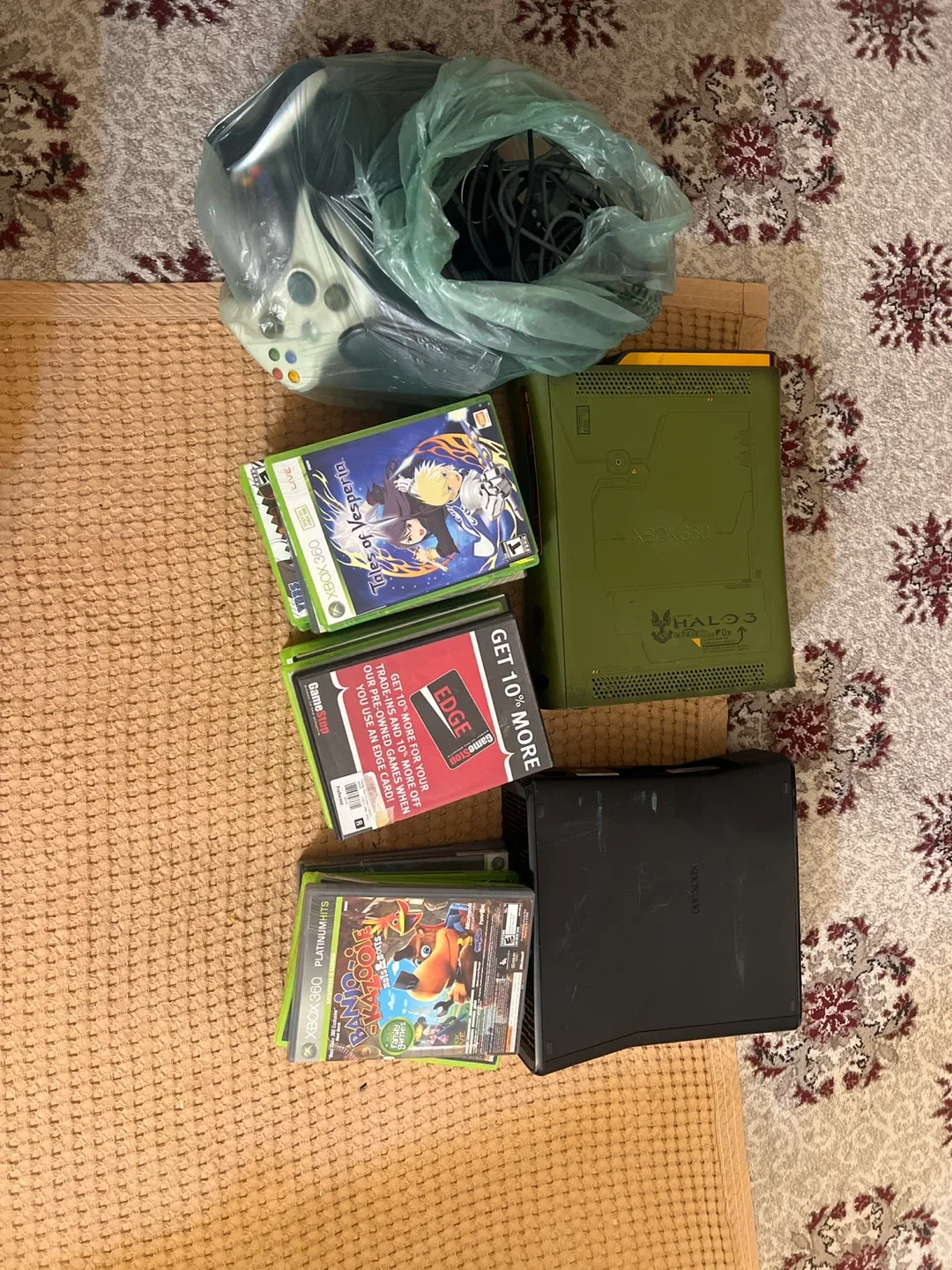 Xbox 360 bundle with games and controllers
