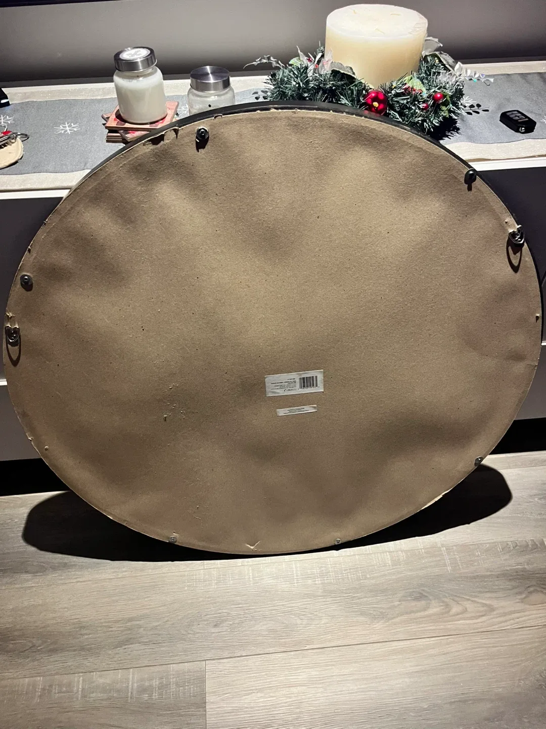 Round Black Framed Mirror image indicator(4)