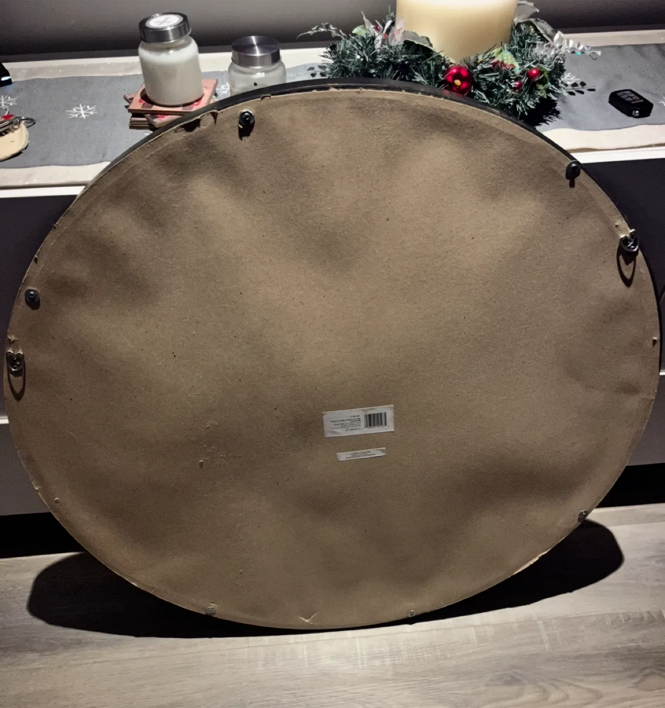 Round Black Framed Mirror image indicator(3)