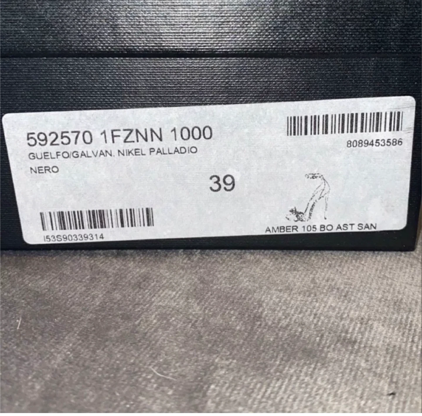 Saint Laurent Amber 105 Sandal, Size 9, Black - photo 4