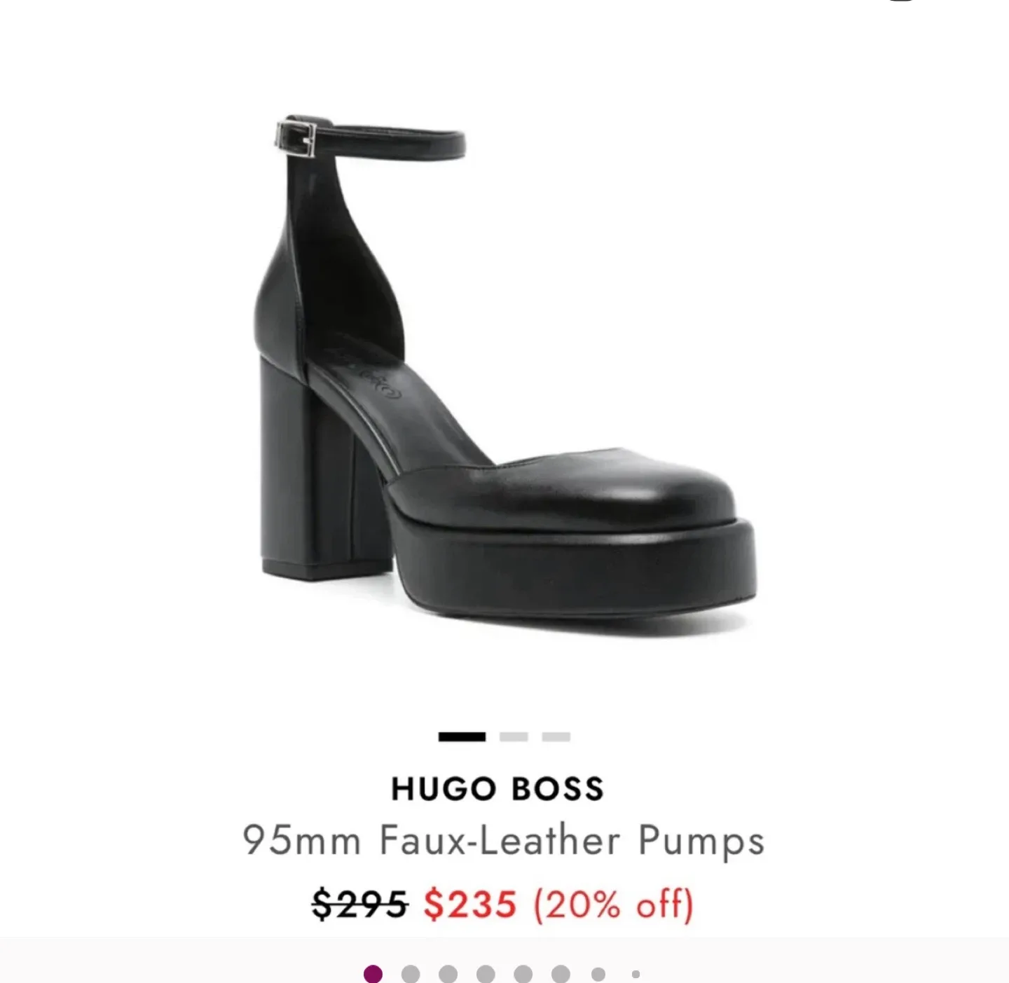 Hugo Boss 95mm Faux-Leather Pumps - Size 40